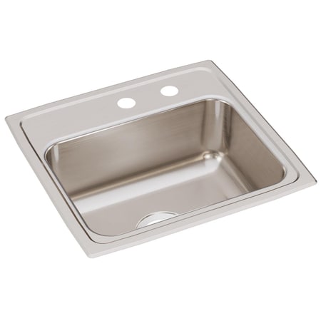 Lustertone Ss 19X18X7.6 Single Bowl Drop-In Sink With Quick-Clip